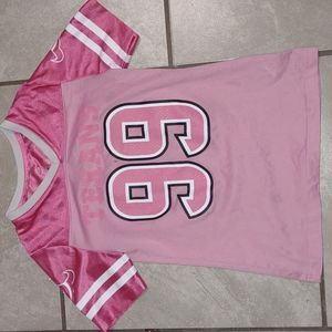 GIRLS NFL HOUSTON TEXANS WATT 99 JERSEY PINK
